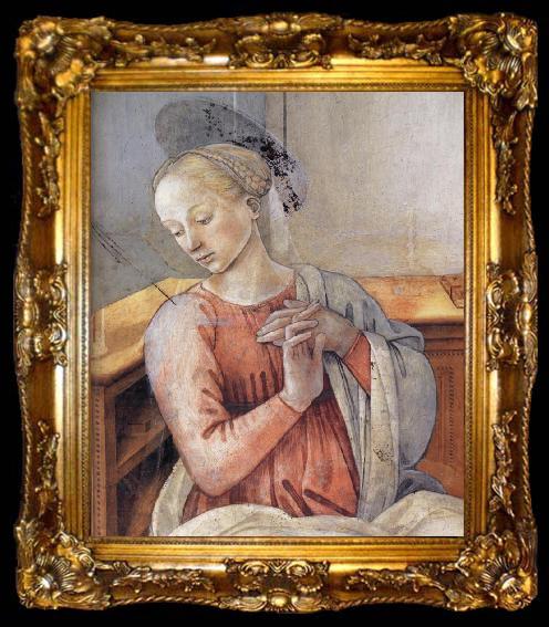 framed  Fra Filippo Lippi Details of The Murals at Prato and Spoleto, ta009-2